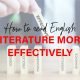 Effective English Literature Study Tips